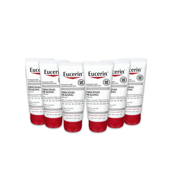 6 Eucerin Crema Curativa Original 2oz. tubos