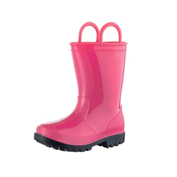 Botas de lluvia para niños con asas fáciles de poner (8 colores)