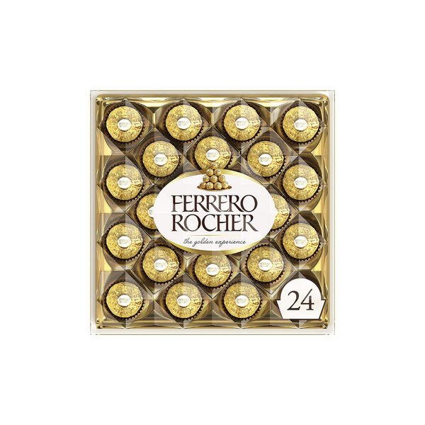 24 Chocolate con leche fino de avellanas Ferrero Rocher