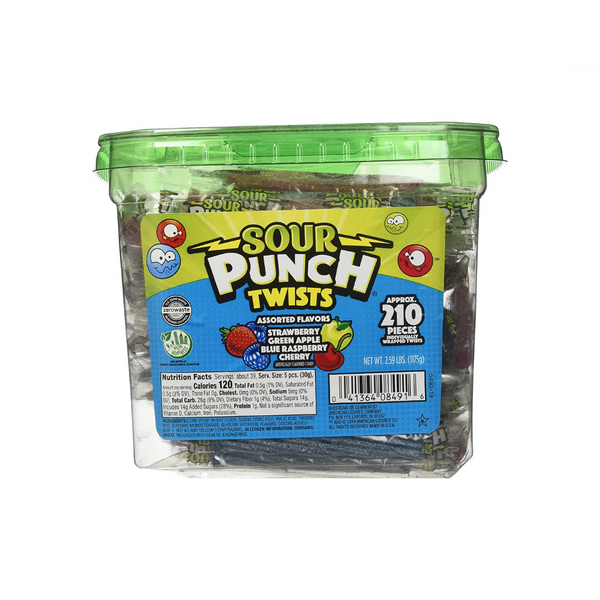 210 Individually Wrapped Sour Punch Twists