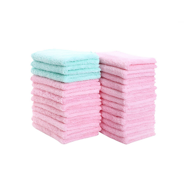 24 Microfiber Fast Drying Washcloths