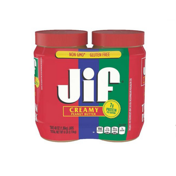 Pack Of 2 Jif Creamy Peanut Butter 48oz - From Ferebe.com