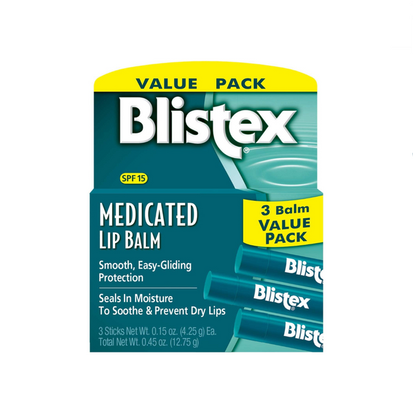 Pack Of 3 Blistex Medicated Lip Balm