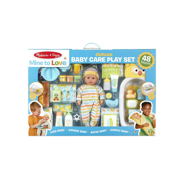 Melissa & Doug 48 Piece Doll Mine to Love Deluxe Baby Care Play