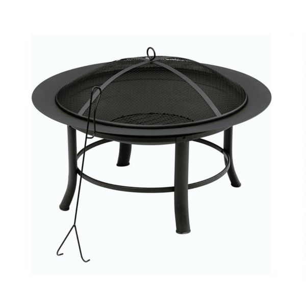 Mainstays 28" Fire Pit with PVC Cover and Spark Guard