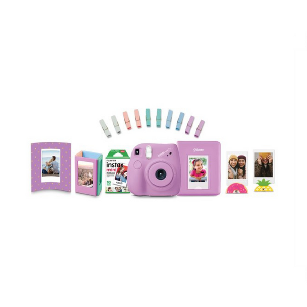 Fujifilm Instax Mini 7+ Purple Bundle (4 Colors)