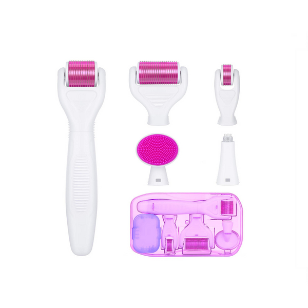 Kit Derma Roller 6 en 1 para rostro y cuerpo