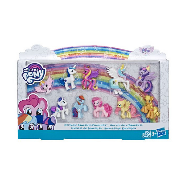 My Little Pony Toy Rainbow Equestria Favorites, Includes 10 pony Figures