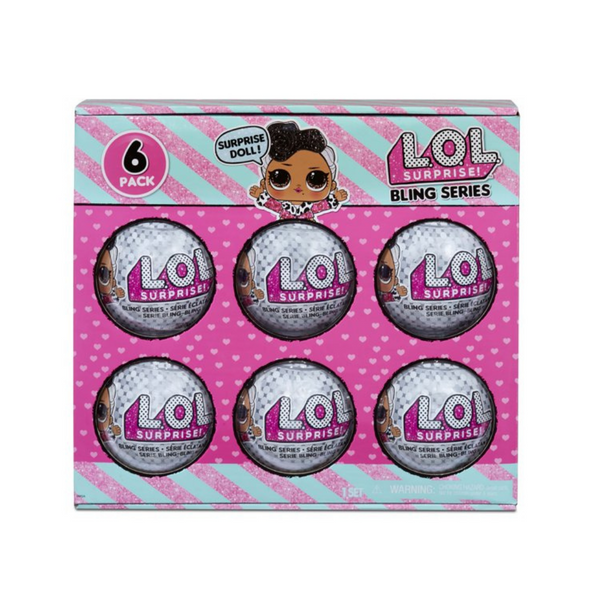 Pack of 6 LOL Surprise Bling Tot