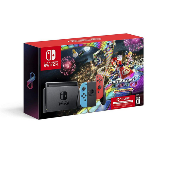 Nintendo Switch Bundle with Mario Kart + 3 Months of Nintendo Switch Online