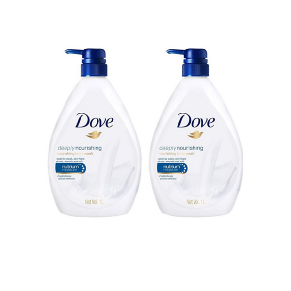 2 botellas de gel de baño Dove con bomba profundamente nutritiva - de Ferebe.com