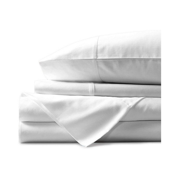 Mayfair Linen Juego de sábanas 100% algodón egipcio de 800 hilos, color blanco King