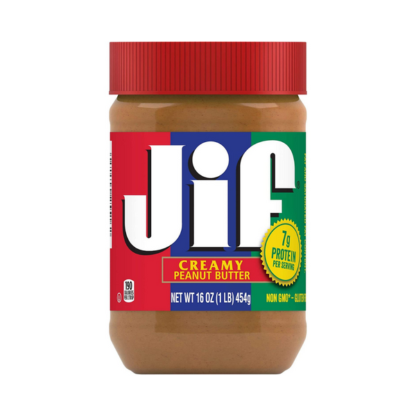 3 Pack Of 16oz Jif Creamy Peanut Butter