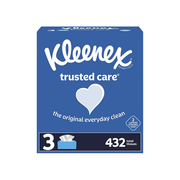 6 Boxes of Kleenex Trusted Care Everyday Facial Tissues