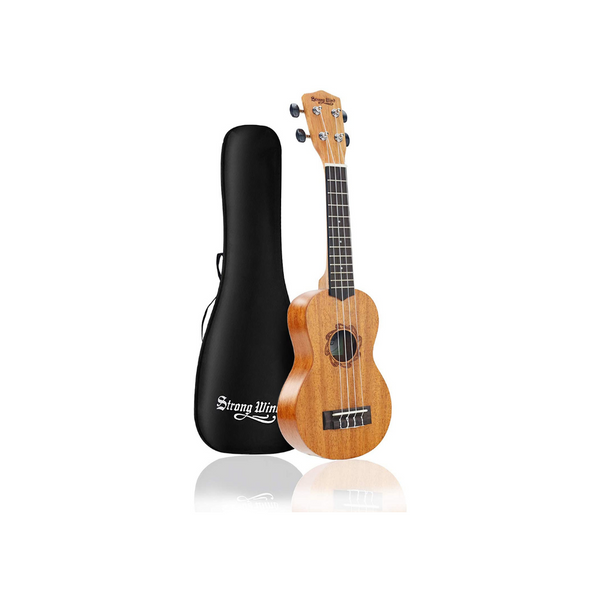 Ukelele soprano de viento fuerte para principiantes con bolsa