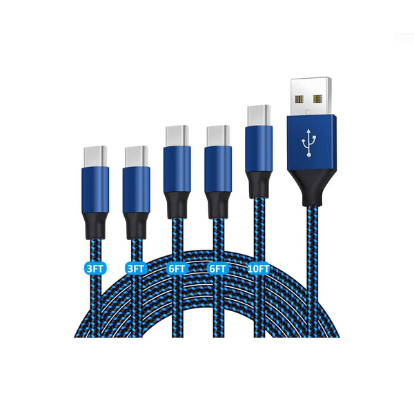 Pack Of 5 USB C Cables