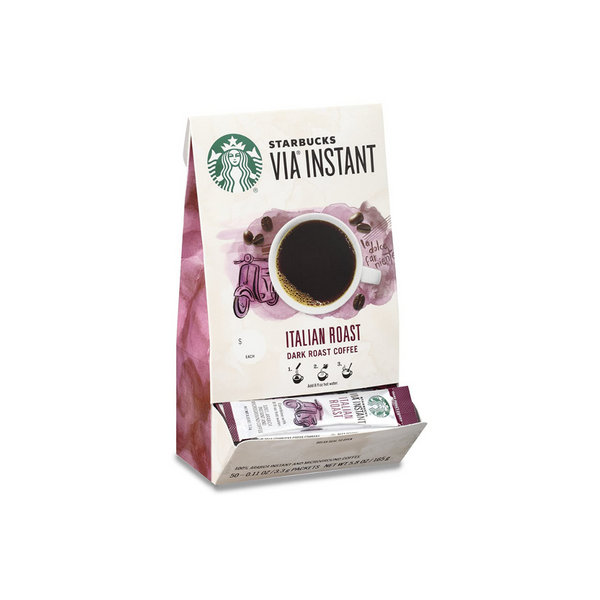 Paquetes de café instantáneo Starbucks VIA