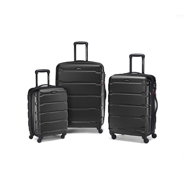 Set Of 3 Samsonite Black Omni PC Hardside Expandable Luggage