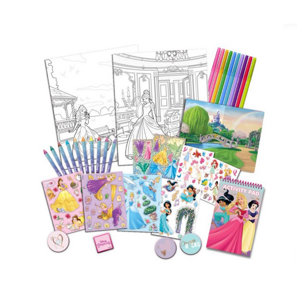 Disney Princess Girls Activity Tote Art & Craft 100 Pieces Kit