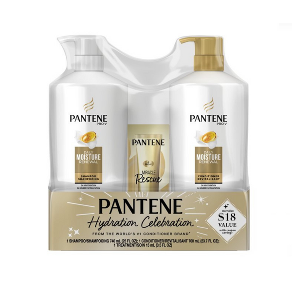 Pantene Daily Moisture Renewal Pump Holiday Pack