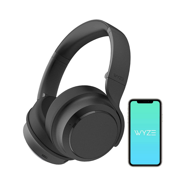 WYZE Auriculares inalámbricos con cancelación de ruido sobre la oreja Bluetooth con cancelación de ruido