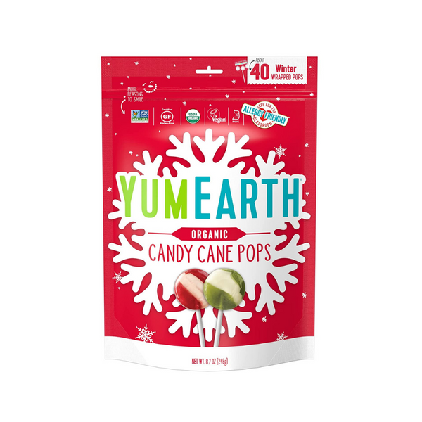 40 Pack Of YumEarth Candy Cane Pops