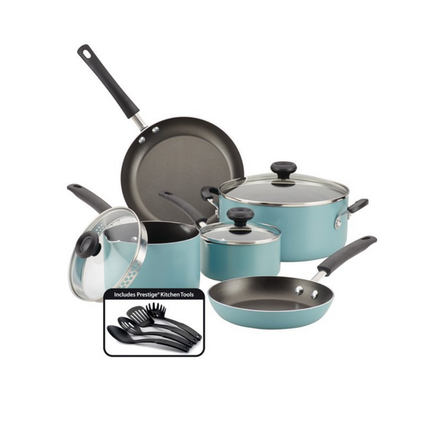 Farberware 12-Piece Easy Clean Nonstick Cookware Set