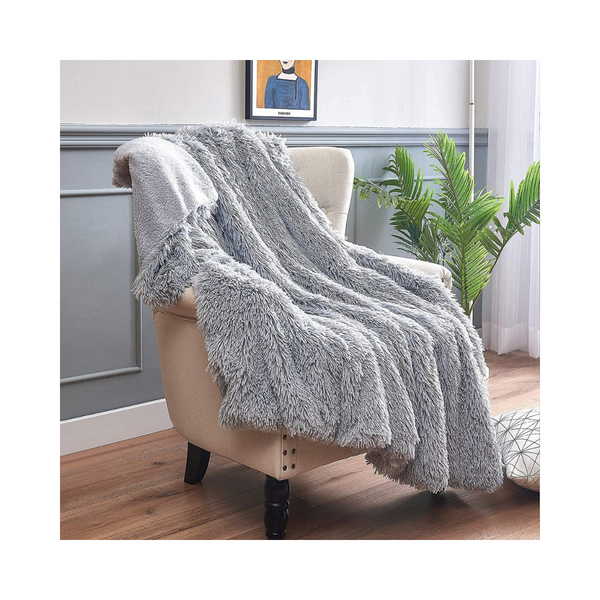 Soft Fuzzy Warm Fluffy Plush Cozy, Fur Throw Blanket