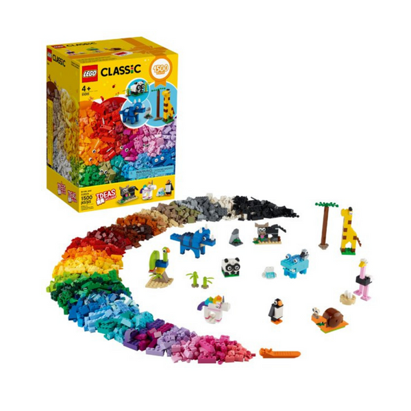 1500-Piece LEGO Classic Bricks and Animals Set