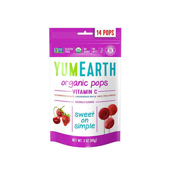 6-Packs Of YumEarth Organic Vitamin C Lollipops, 14 Lollipops