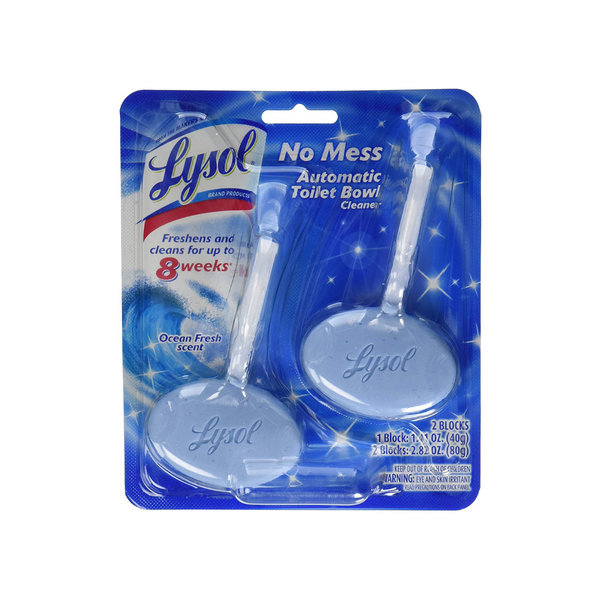 2 limpiadores automáticos para inodoros Lysol No Mess