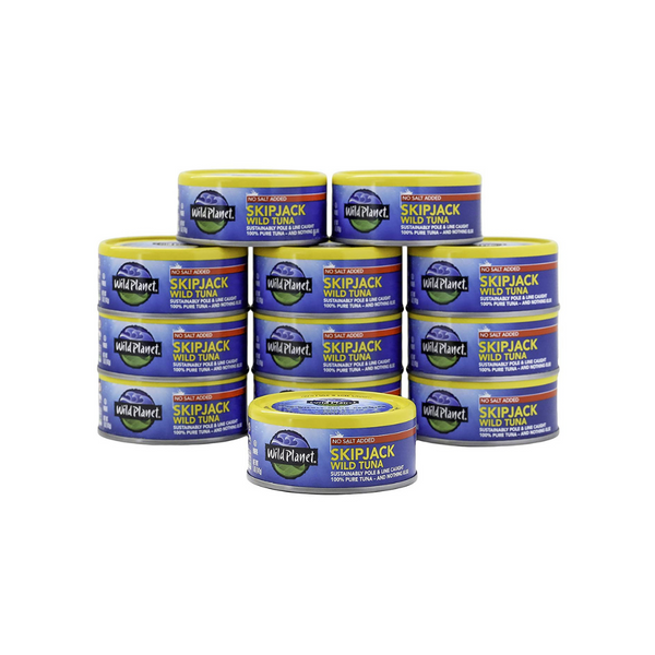 12 Cans Of 5oz Wild Planet Skipjack Tuna