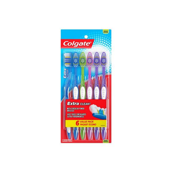 18 cepillos de dientes Colgate Extra Clean de cabeza completa