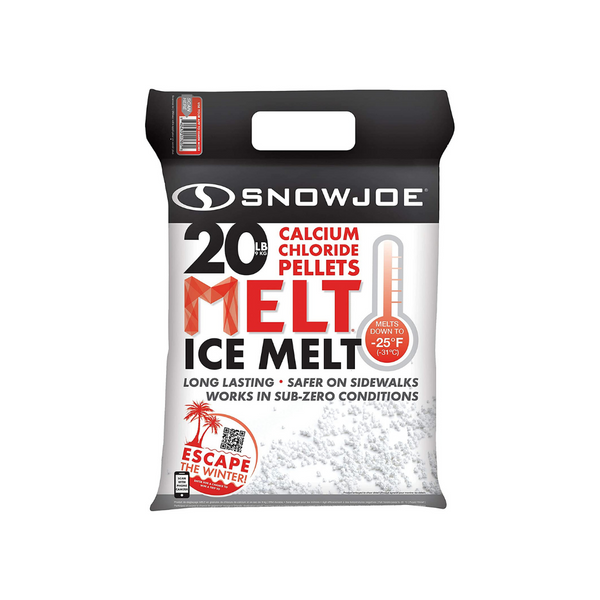 Snow Joe 20-Pound 94% Pure Calcium Chloride Ice Melt Pellets