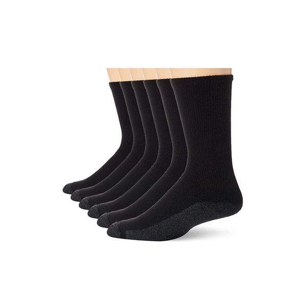 Paquete de 6 calcetines Hanes Max Cushion Crew para hombre