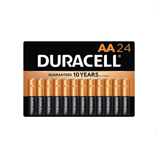 24 Duracell CopperTop AA Alkaline Batteries