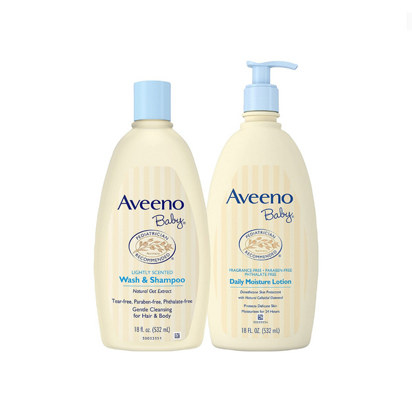 Aveeno Baby Bundle With Baby Wash/Shampoo And Lotion