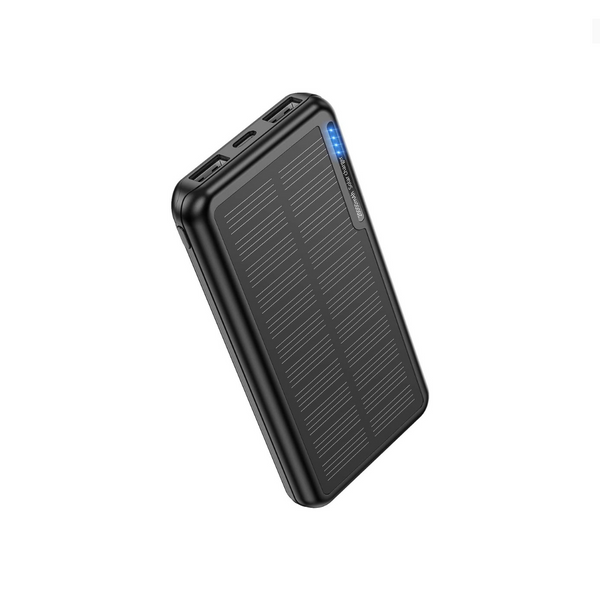 Cargador portátil solar de 20000 mAh.