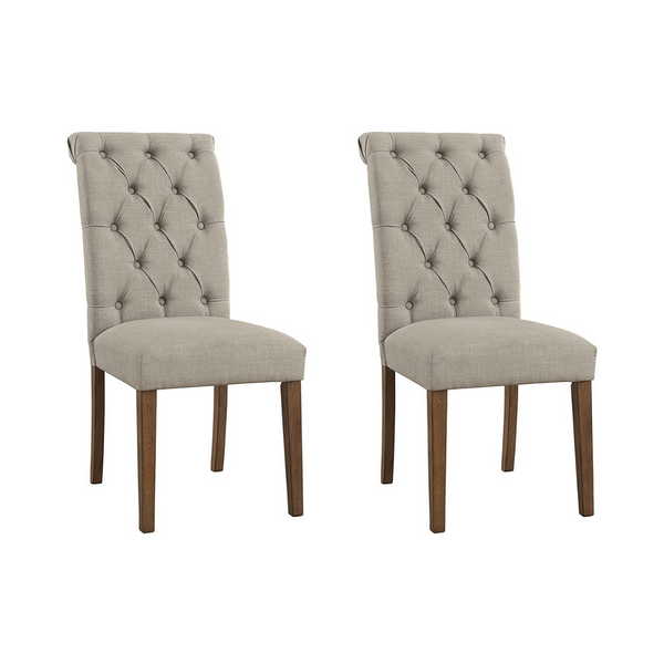 Set Of 2 Signature Tufted Upholstered Dining Chairs