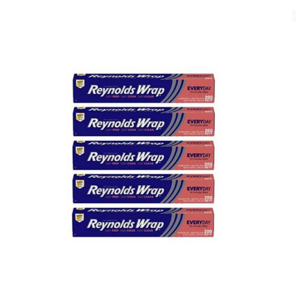 4 Rolls of 200 SQ Feet Reynolds Wrap Aluminum Foil