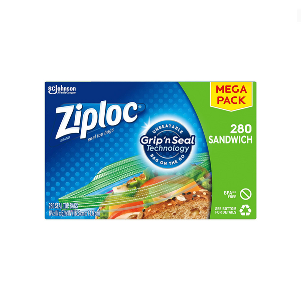 280 bolsas tipo sándwich Ziploc