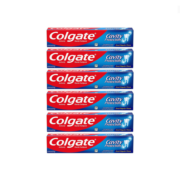 6 Colgate Cavity Protection Toothpaste with Fluoride