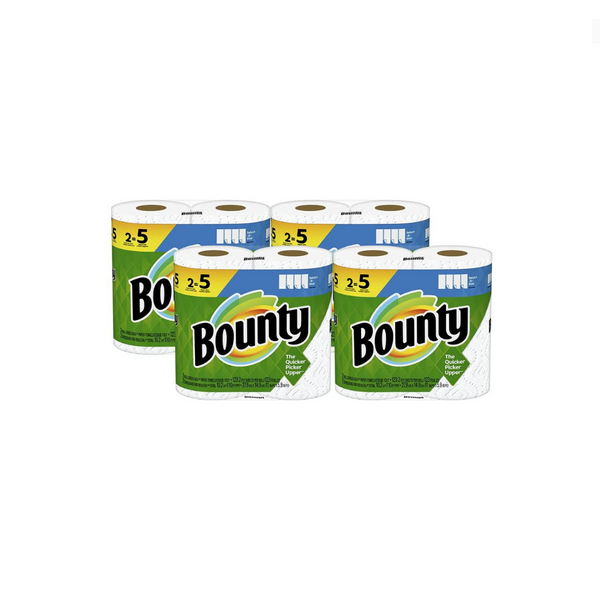 8 rollos de toallas de papel Double Plus Bounty