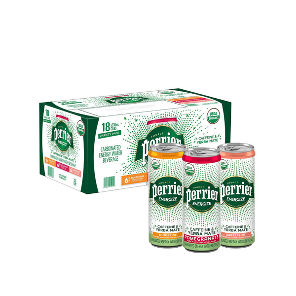 18 Pack Of Perrier Energize Sparking Energy Water