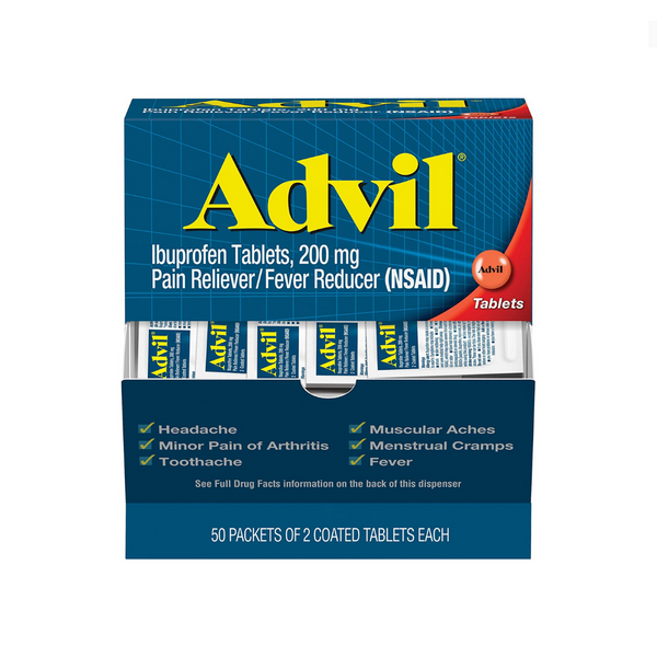 50 Packets of Advil Pain Reliever and Fever Reducer