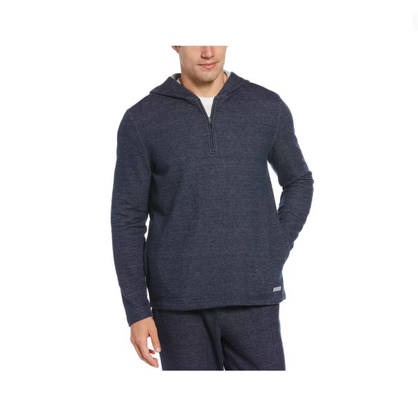 Perry Ellis Portfolio Sudadera con capucha de punto jaspeado para hombre (3 colores)