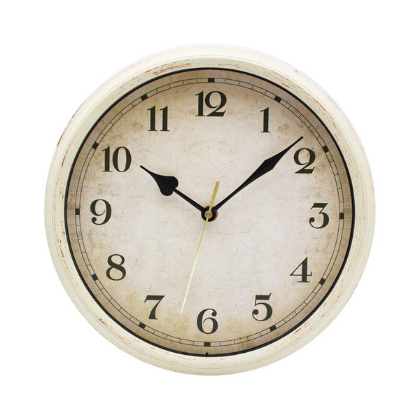 Wall Clock Non Ticking 10 inch