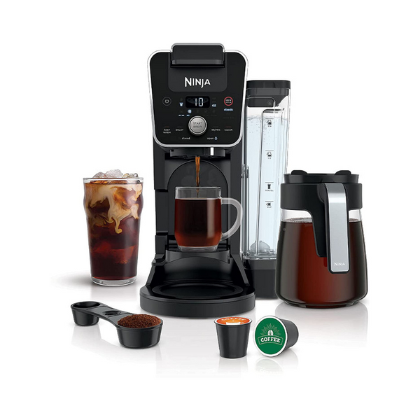 Ninja CFP201 DualBrew System 12-Cup Coffee Maker, Single-Serve for Grounds & K-Cup Pod Compatible