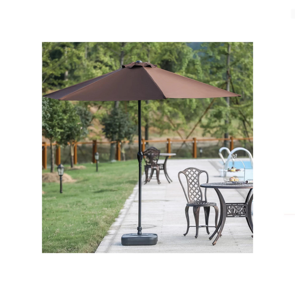 9 Foot Patio Umbrella with Stand (3 Colors)