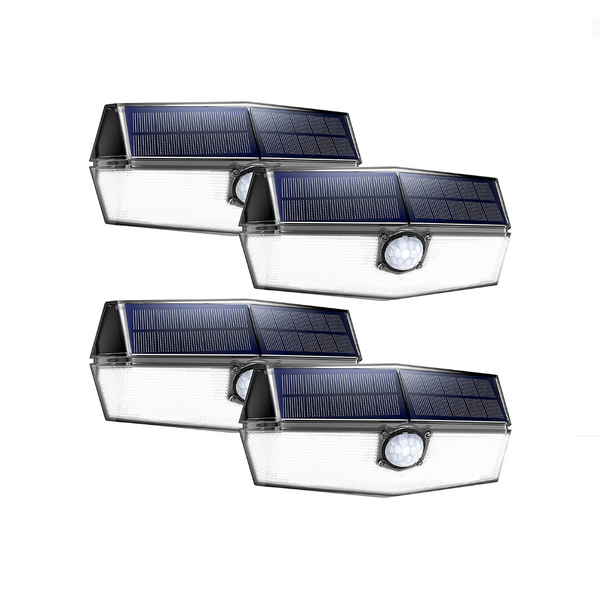 4 Pack of 120 LED Solar Outdoor Motion Lights